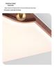 American Retro Walnut Ceiling Lamp: 2024 New Medieval Style for Living Room or Bedroom
