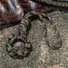 Parachute Cord Outdoor Tools High Strength 7-core Umbrella Rope Lanyard Paracord Keychain Key Ring