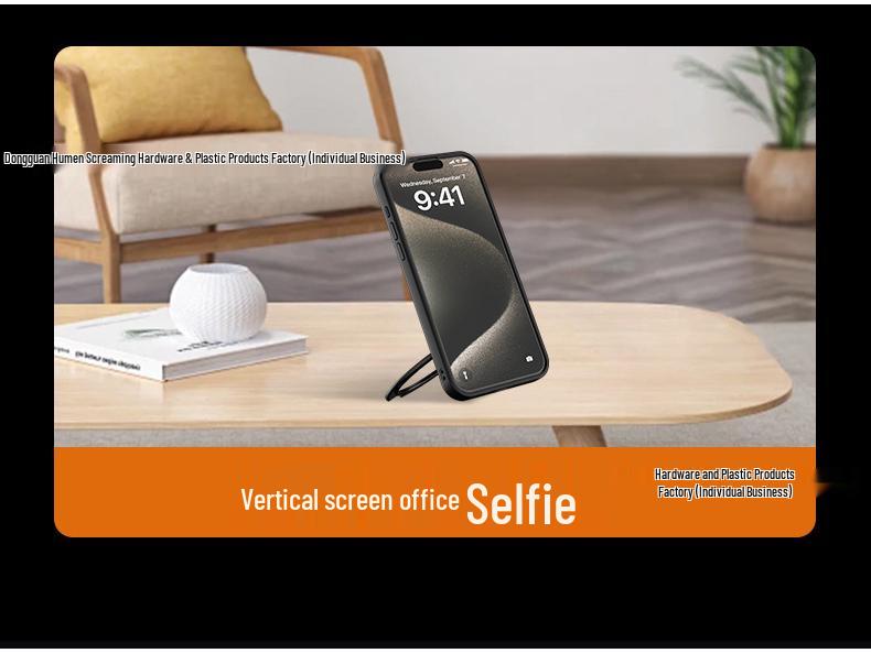 Apple 17Pro Rotating Stand Magsafe Frosted iPhone16 Case