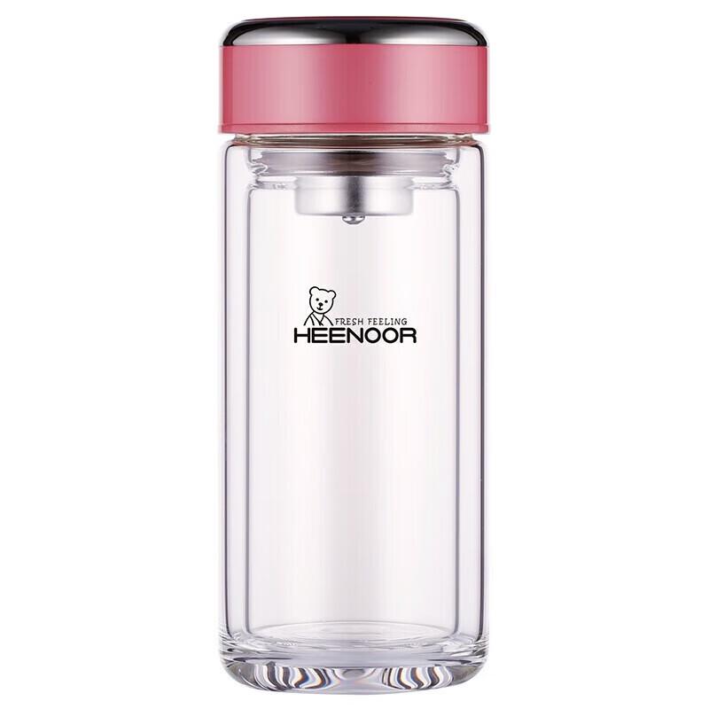 Heenoor Double-Layer Glass Tea Cup with Infuser