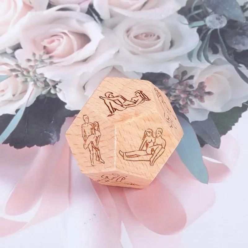 Date Night Dice,Food Decision Dice,Date Night Wooden Dice Game For Couples, Wood Reusable Couple Dice,Funny Anniversary Date
