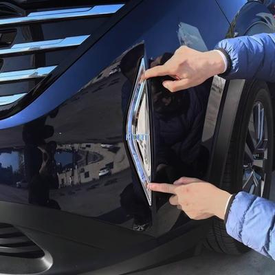 For Nissan Pathfinder 2024 + Car Styling Front Face Fog Light Cover Lamp Trim Protector Decoration Accessories Exterior Sticker