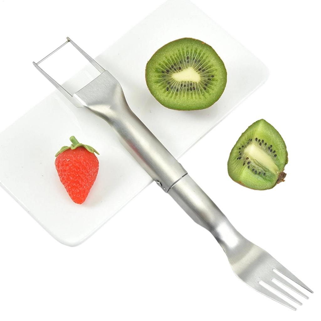 Watermelon Slicer Stainless Steel Fruit Cutting Gadget Stainless Steel Watermelon Cube Cutter for Camping Picnics Home Parties