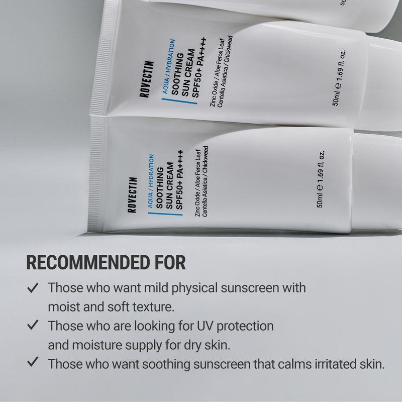 ROVECTIN *renewal* Aqua Soothing Sun Cream SPF50+ PA++++
