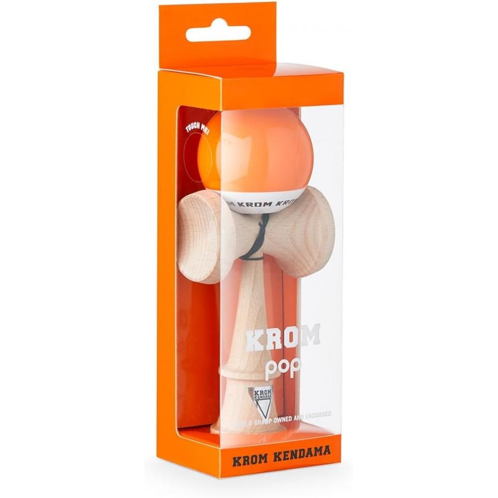 Wisee Kendama Krom Pop Chrome Pop Lol Sticky Clear  Orange  Orange