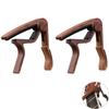 SLEEKSTATION Guitar Wood Grain for Electric Attachment 2-Pack Capo, Finish, Guitars/Ukuleles/Acoustic Guitars, One-Touch