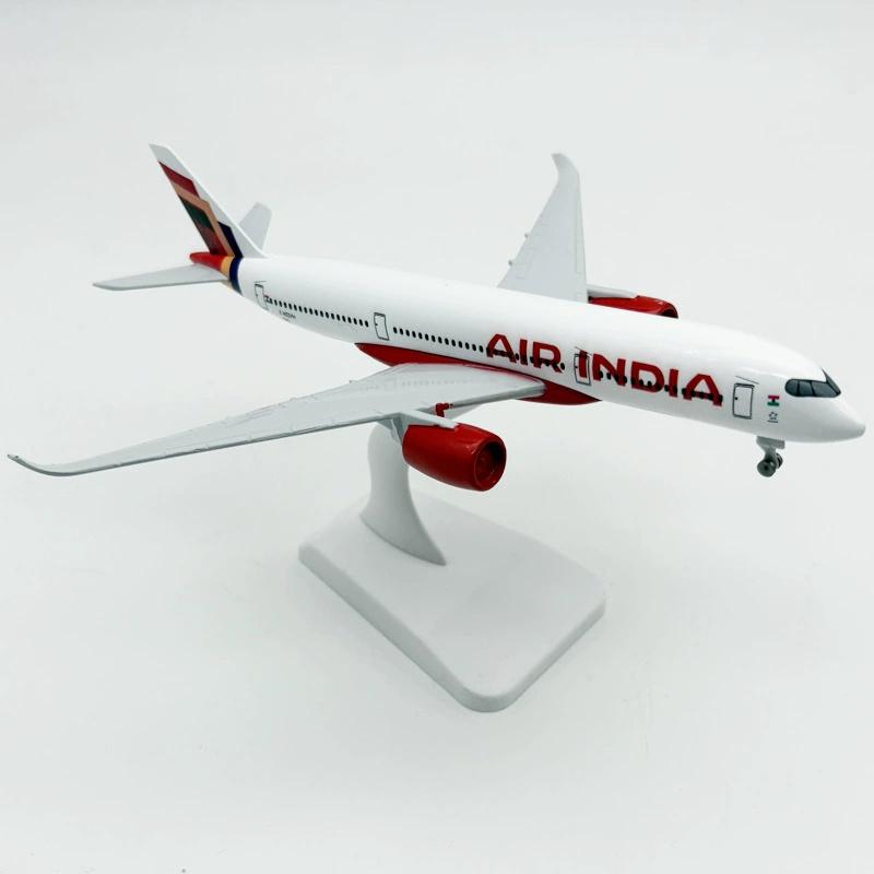 Plane Model Airplanes Airbus A350 20cm Aircraft Model India Air Metal Replica Alloy Material Aviation Simulation Decoration