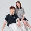 TonLion Unisex Short Sleeve Lapel Polo Shirt