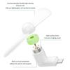 Mini Phone Cooling Fan Plug & Play Universal 3 Ports Small Fan for Summer Outdoor Walk Shopping Daily Use