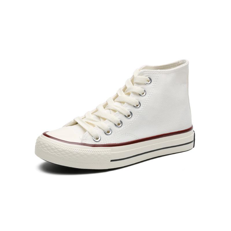 Chaussures en toile vulcanisée triple réplique montantes chaussures décontractées de couple version coréenne polyvalentes chaussures de skate étudiantes pour hommes