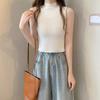 Women Knitted Tank Top Summer Fall Slim Sweater Short Sleeveless Solid Spring Autumn Sweaters Pullovers