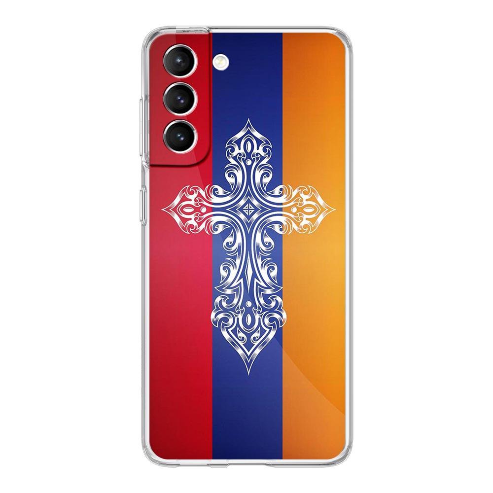 Armenia Armenian Flag Clear Silicone Phone Case For Samsung Galaxy S23 S22 5G S20 Ultra S21 FE 5G S10E S9 S8 S10 Plus Soft Cover