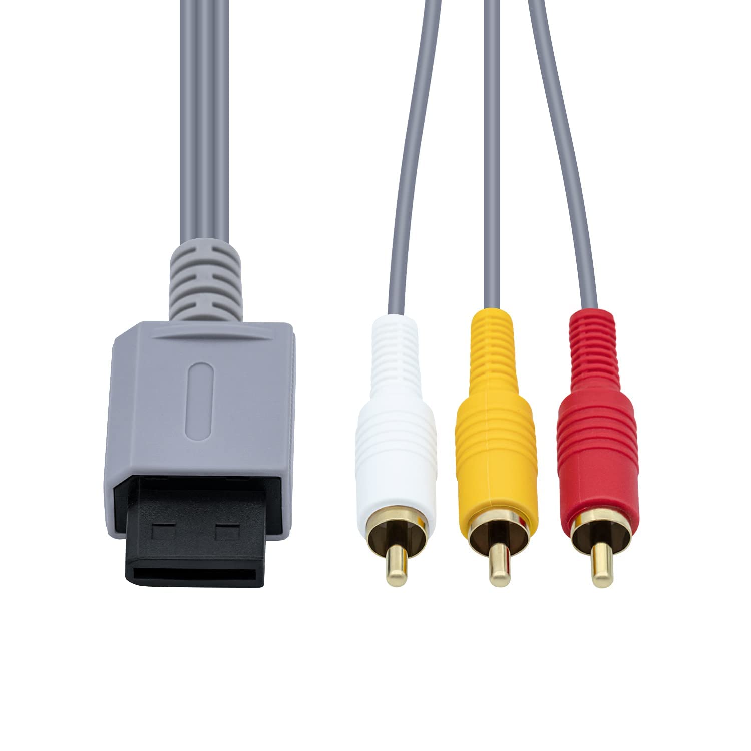 

Wigearss AV Cable Composite Retro Audio Video Standard Cord for Wii and Wii U Console серый