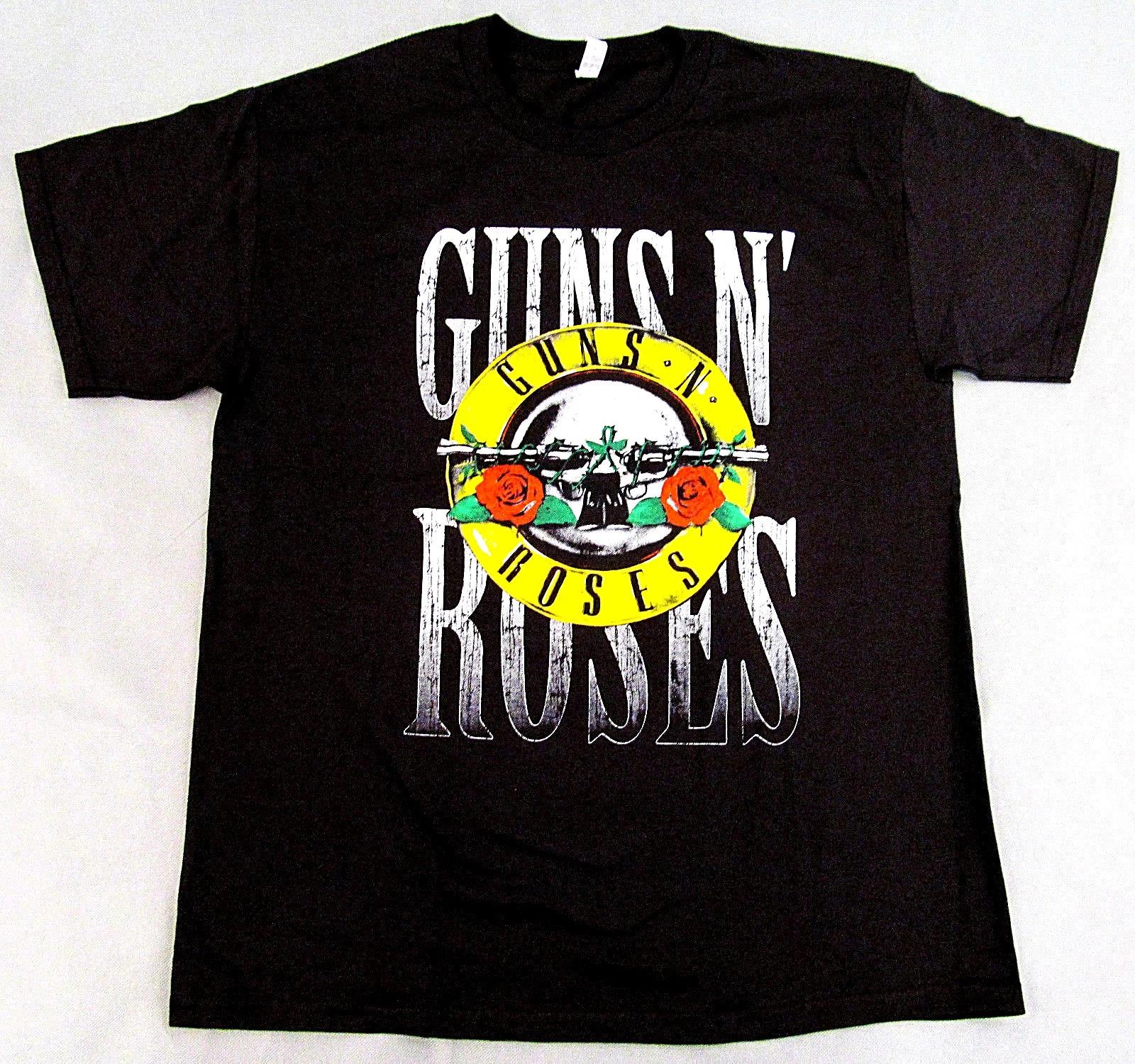 

GUNS N ROSES T-shirt Hard Rock Tee Retro GnR Slash Axl Rose Adult S-3XL New XXL