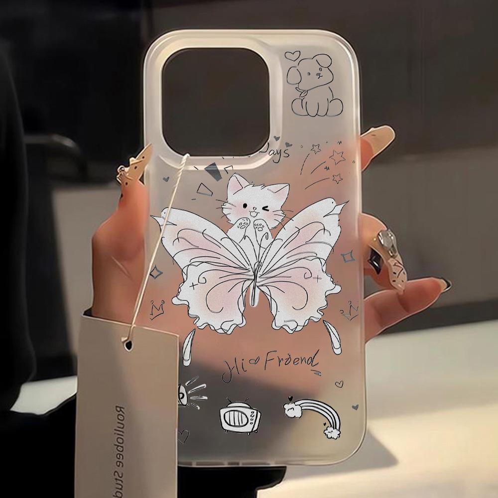 Cute Cartoon Puppy Phone Case For IPhone 15 16 13 11 12 14 17 Pro Max Funda IPhone 17 Air 15 Plus Shockproof Soft Clear Cases