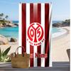 Mainz 05 Personalized Printed Beach Towel Soccer Logo Support Custom Name Text Absorbent Towel For Sport Travel Special Gift