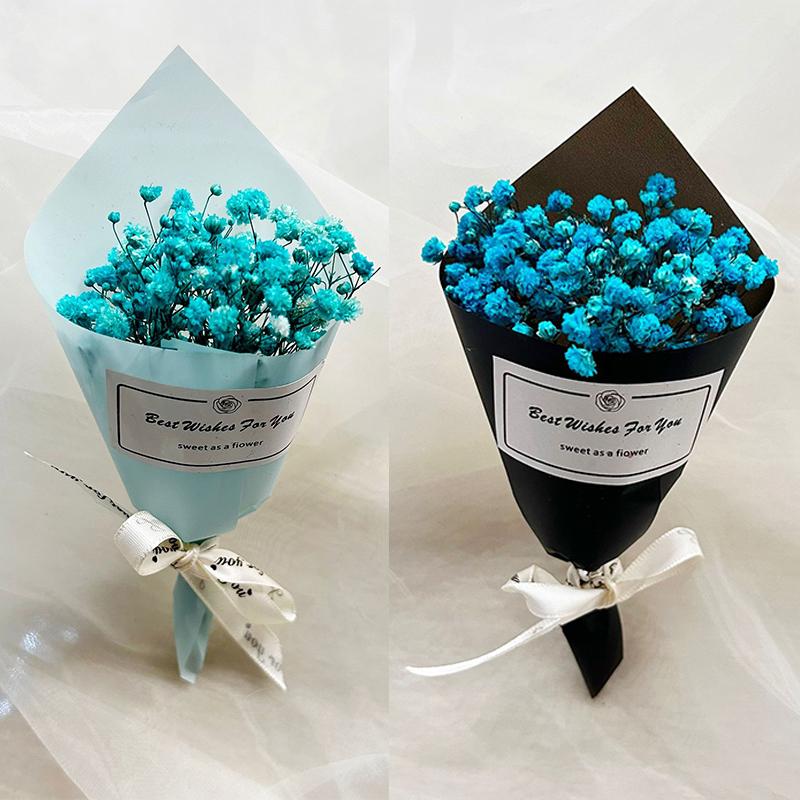 Small Bouquet Dried Eternal Flowers Car Interior Air Outlet Fragrance Clip Car Decoration Ornaments