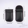 AIHQR1 Car Key Case Signal Blocker Bag Car RFID Shielding Pocket Anti-Theft Pouch For Porsche Panamera Macan Boxster Cayman 911 Sticker