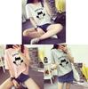 Trendy Summer Korean Style Women Short Sleeve T-shirt In Fashionable Loose Fit With Beautiful Print Designs Available In Multiple Sizes