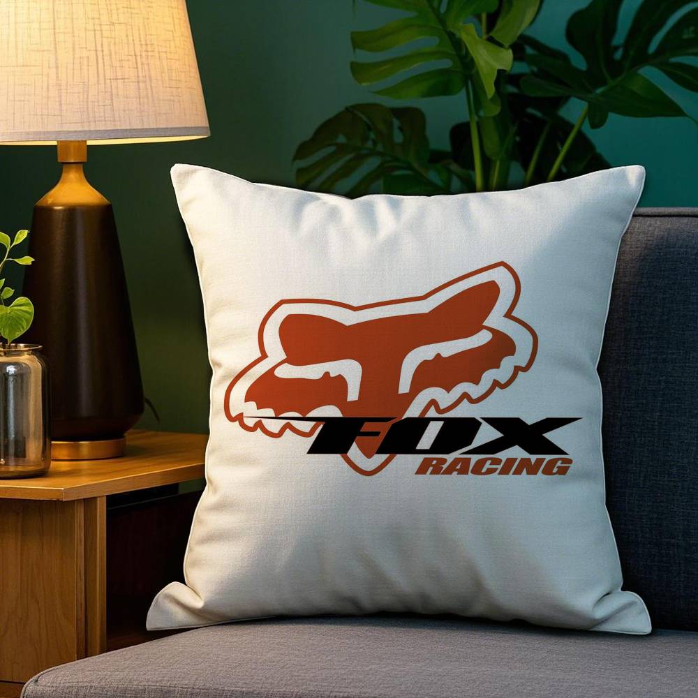 

F-Fox-Racing-S Крутая наволочка Плюшевая ткань Мягкий Двусторонняя печать Чехол для диванной подушки Наволочки для декоративных подушек 12x12Inch