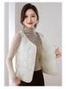 Women's Down Cotton Vest - Winter Slim Fit, Thick, Warm, Short Vest with Velvet Lining