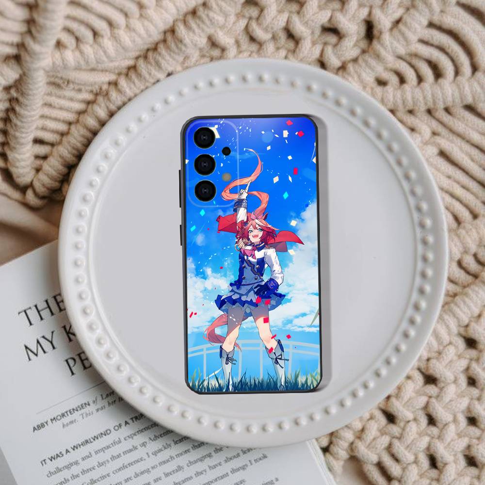 

Uma Musume Pretty Derby Phone Case For Samsung Galaxy A73,30,32,72,51,53,52,71,22,5G,Note,J7,8,9 Soft Black Cover SamsungA01
