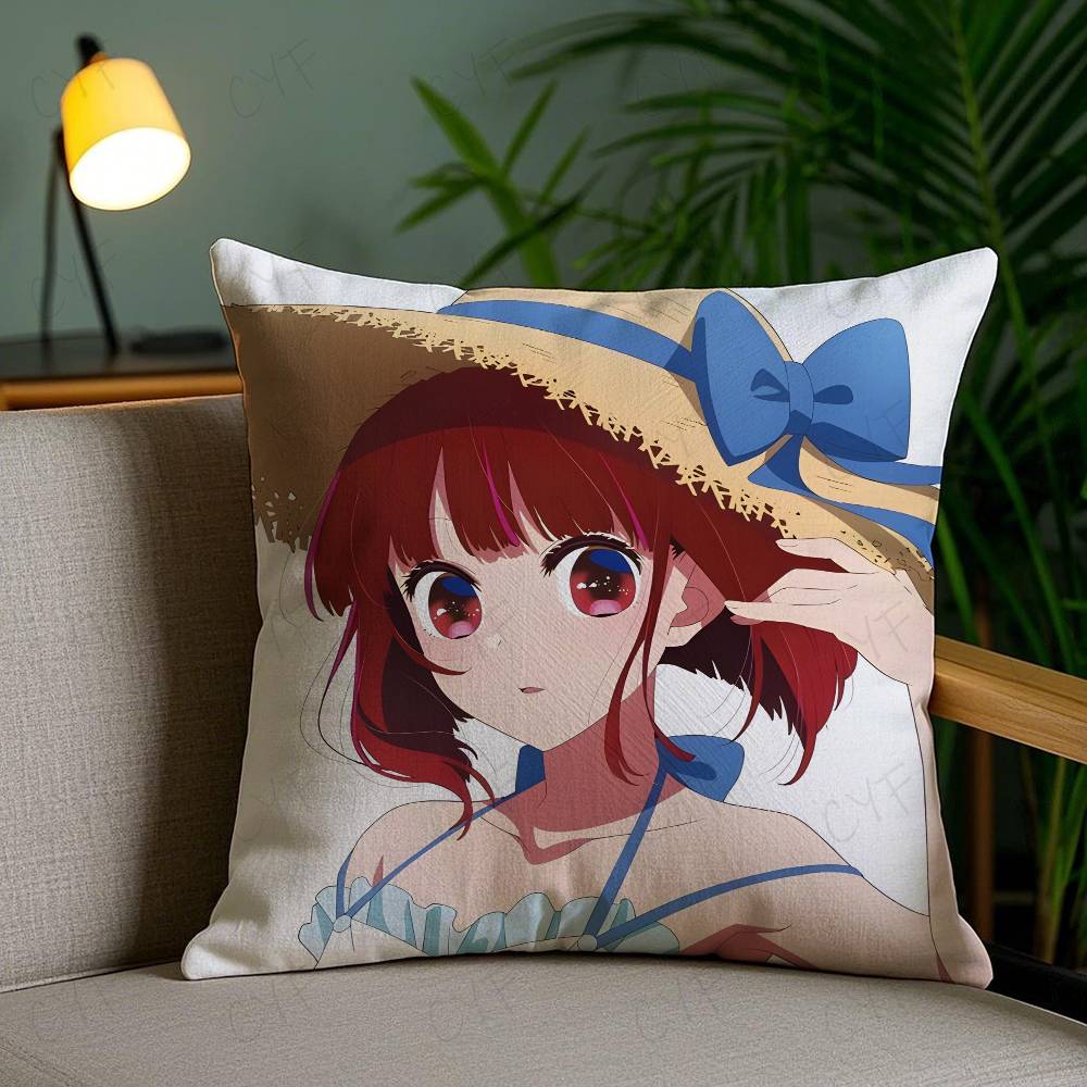 Oshi No Ko K-Kana Arima Anime Pillow Case Safe Custom Photo Pillow, Anti-fade Brushed Fleece Cushion, Maternal & Infant Safe.