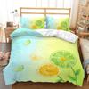 Lemon Duvet Cover Set Fresh Fruits Pattern Polyester Comforter Cover King Queen Twin Full Size For Kids Teens Adults Bedding Set
