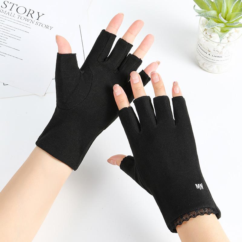 

Зима Зима Защита от холода Велоспорт с полуоткрытыми пальцами Студенческое письмо Тепло Сбор чая Уличные перчатки One Size