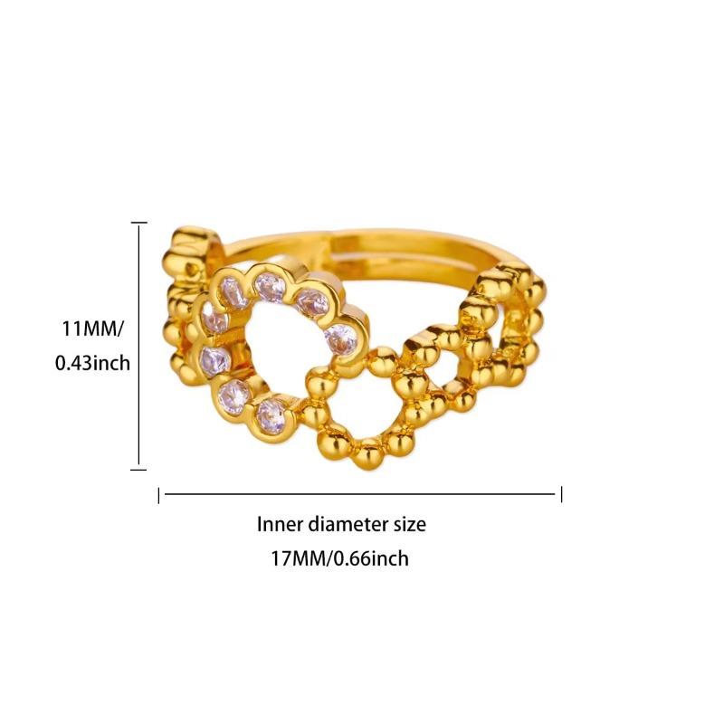 Love ring Titanium steel does not fade jewelry Light luxury high-end stainless steel jewelry Women