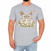 Cute Rabbit Mens T-Shirt Adorable Bunny Funny Cartoon Nature Lover Gift