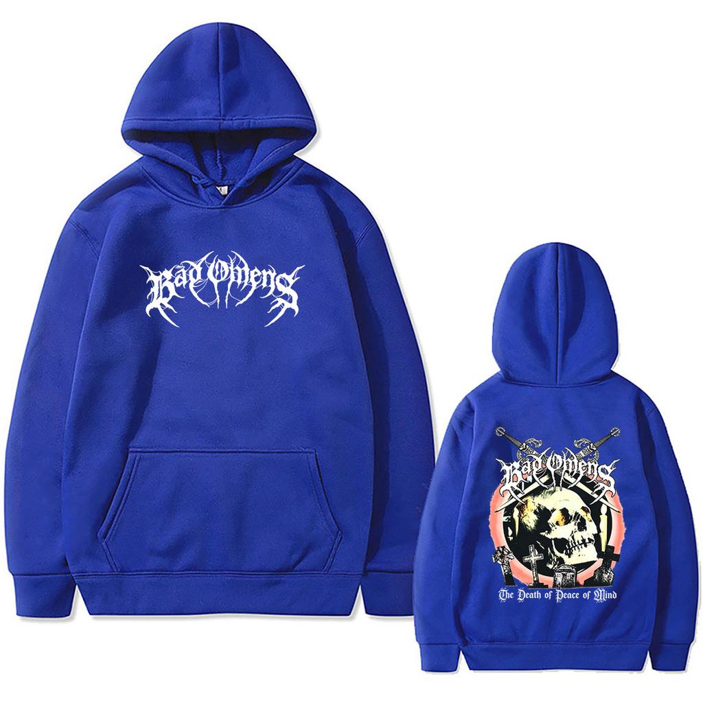 Rock Band Bad Omens The Death of Peace of Mind Skeleton Graphic Hoodie Men's Women's Fashion Vintage Oversized Hooded Sweatshirt