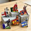 Football Star Brooch Messi Ronaldo World Cup Commemorative Pin 3D Metal Enamel Fashion Accessories Gift