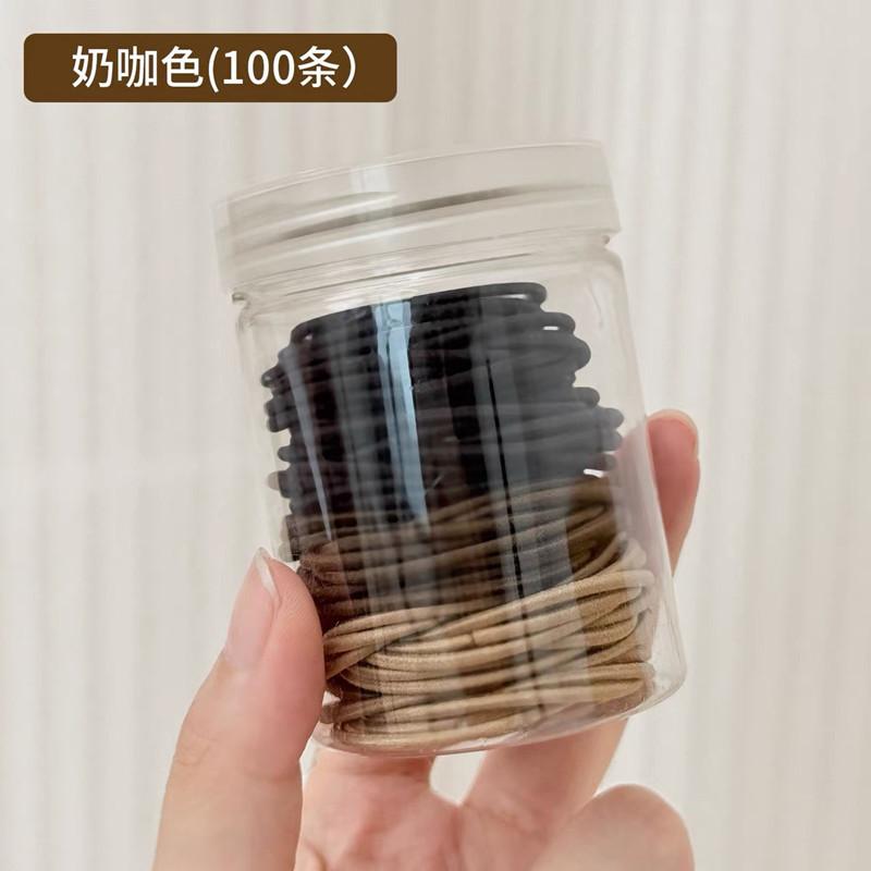 Women Korean Minimalist Thin Hair Ties, No Crease Elastic Rubber Bands Elegant Daily Hair Accessories For Girls New Arrival