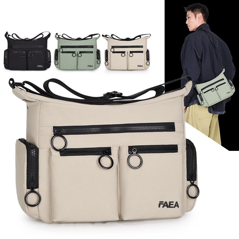 Fashion Men Bags Women Shoulder Bag  Travel Crossbody Bag For Men & Women Vintage Shoulder Bag With Bottle Pocket