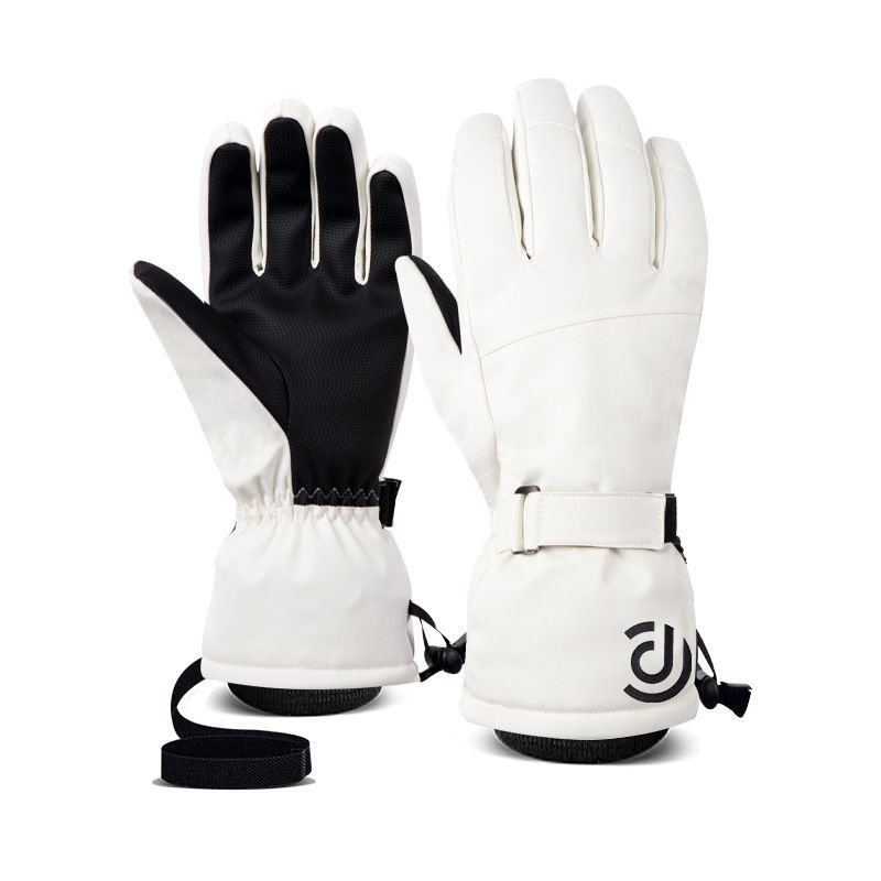 Ski Gloves Men's Winter Warm Touch Screen Cycling Sports Outdoor Windproof Thickened Fleece Waterproof Gloves