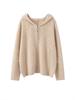 Women's Retro Cashmere Hooded Knit Sweater - Autumn/Winter Loose Zip Cardigan