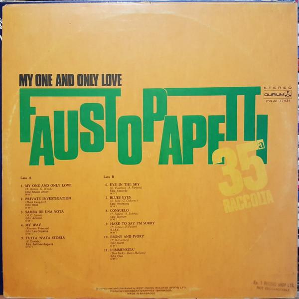 

Виниловая пластинка FAUSTO PAPETTI 35 Сборник My One And Only Love MSAI77431 Durium 1983 Канада Джаз Б/у
