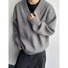 Stil Herrenpullover Herbst Winter Neuankömmling Trendiger Lockerer Lazy Style Strickpullover High End Verdickt Oberbekleidung Top