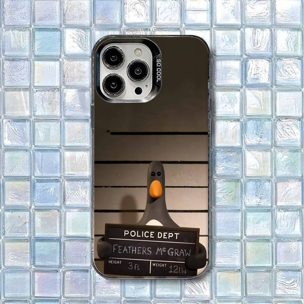 W-WallaceS And Gromit Penguin Phone Case For iPhone 17,16,15,14,13,12,11,Air,X,XR,Pro,Max,Plus Protect Plating