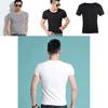Men's Summer Casual Fashion Solid Color O-neck T-shirt With Short Sleeves