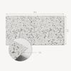 Set of Vinyl Tiles with Decor for Kitchen or Bathroom Pattern with Small Stones 10X40X20 Cm
