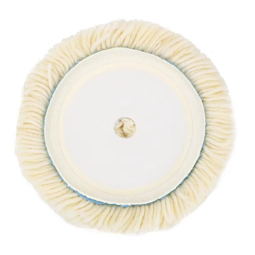 Hook & Loop Grip Wool Polishing Pad 7 Inch Polishing Machine Accessories  For Vehicle