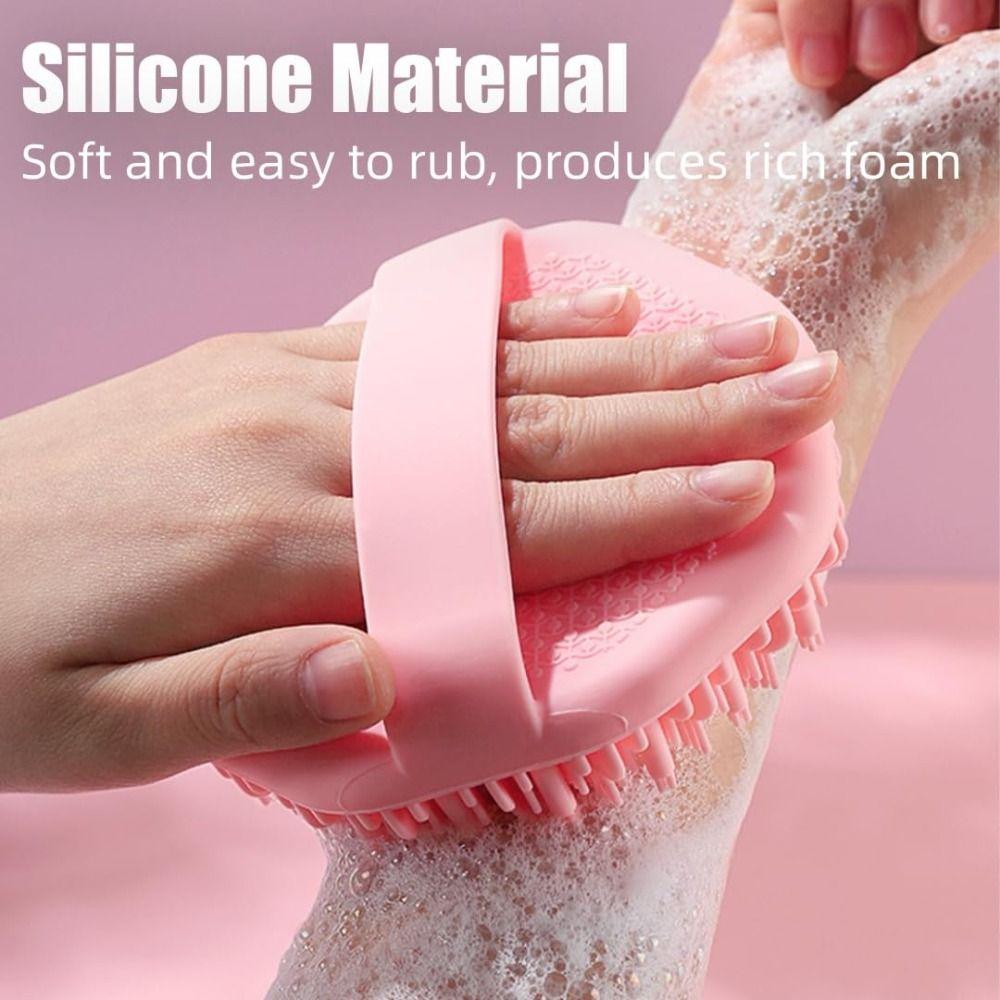 Face Body Silicone Body Scrubber Gentle Exfoliating Massage Bath Brush  Bath Tool