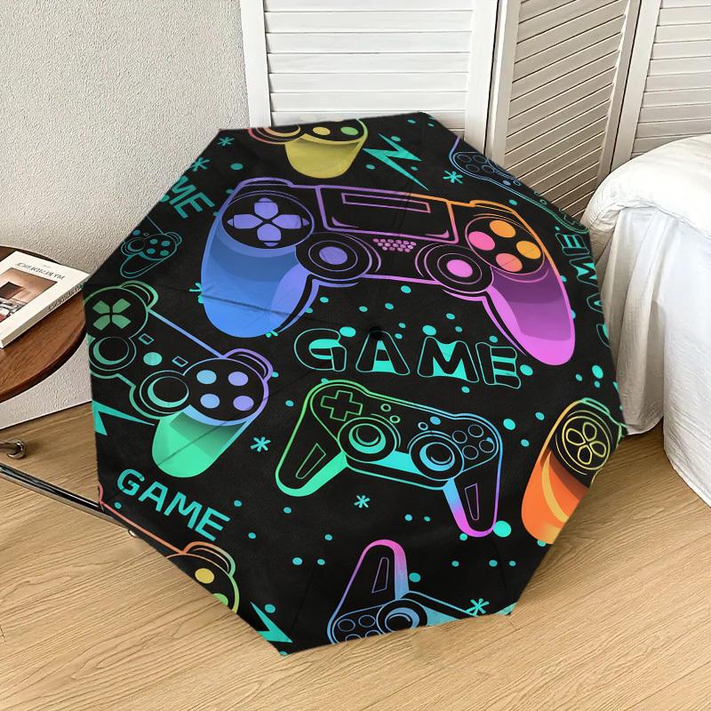 1pc Game Controller Pattern Umbrella Design Automatic Opening and Closing Umbrella, High-quality Travel Umbrella,  C1128197
