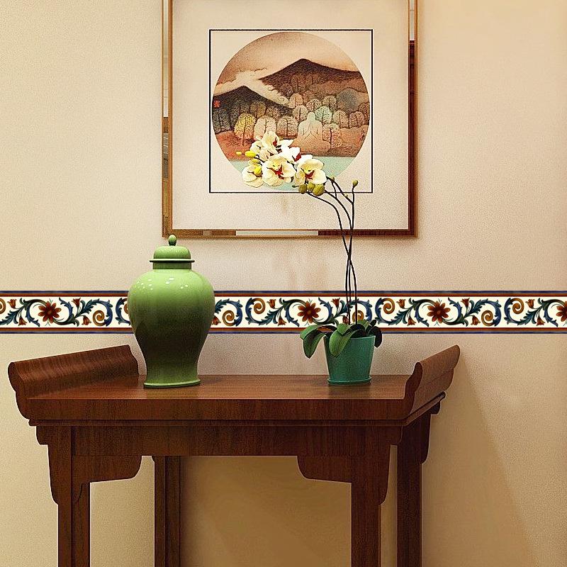 10 m selbstklebender Sockelleisten-Wandaufkleber, PVC-Kunstwand-Wanddekoration für Wohnzimmer, Küche, Badezimmer