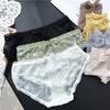 Ladies Spring and Summer Lovely Cotton Ice Screen Lace Panties