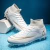 New High-Top Football Shoes For Boys And Girls With Broken Tf Nails For Adult Games, Long Nails For Training, And Grass Sneakers.