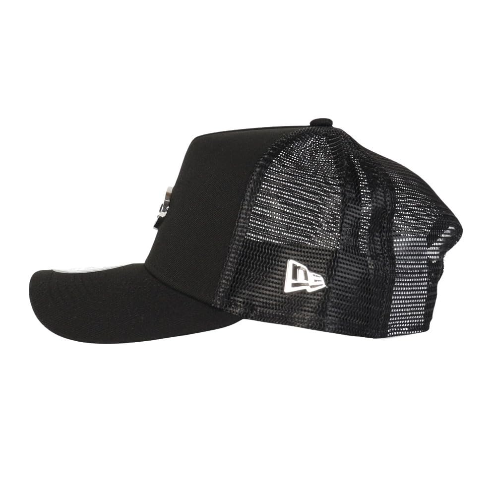 [New Era] Mesh Cap 9FORTYA-Frame Cotton Metal Plate BlackSilver FREE 940AFTR METAL PLATE BLK SIL 251 14388621 NER36C3777
