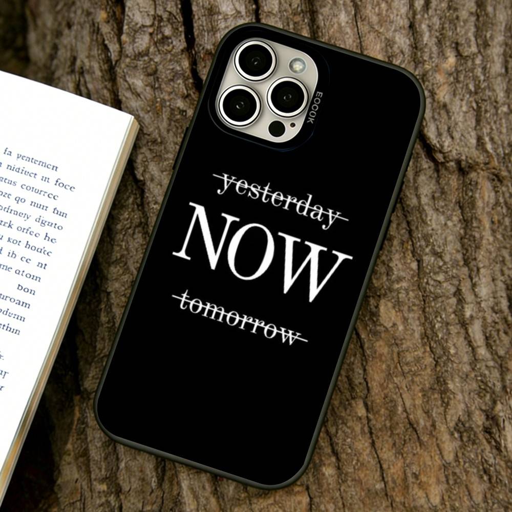 

Minimal Text Phone Case For iPhone 17,16,15,14,13,12,11 Plus,Pro Max,XS,Colorful Silver Black Cover iPhone14Pro